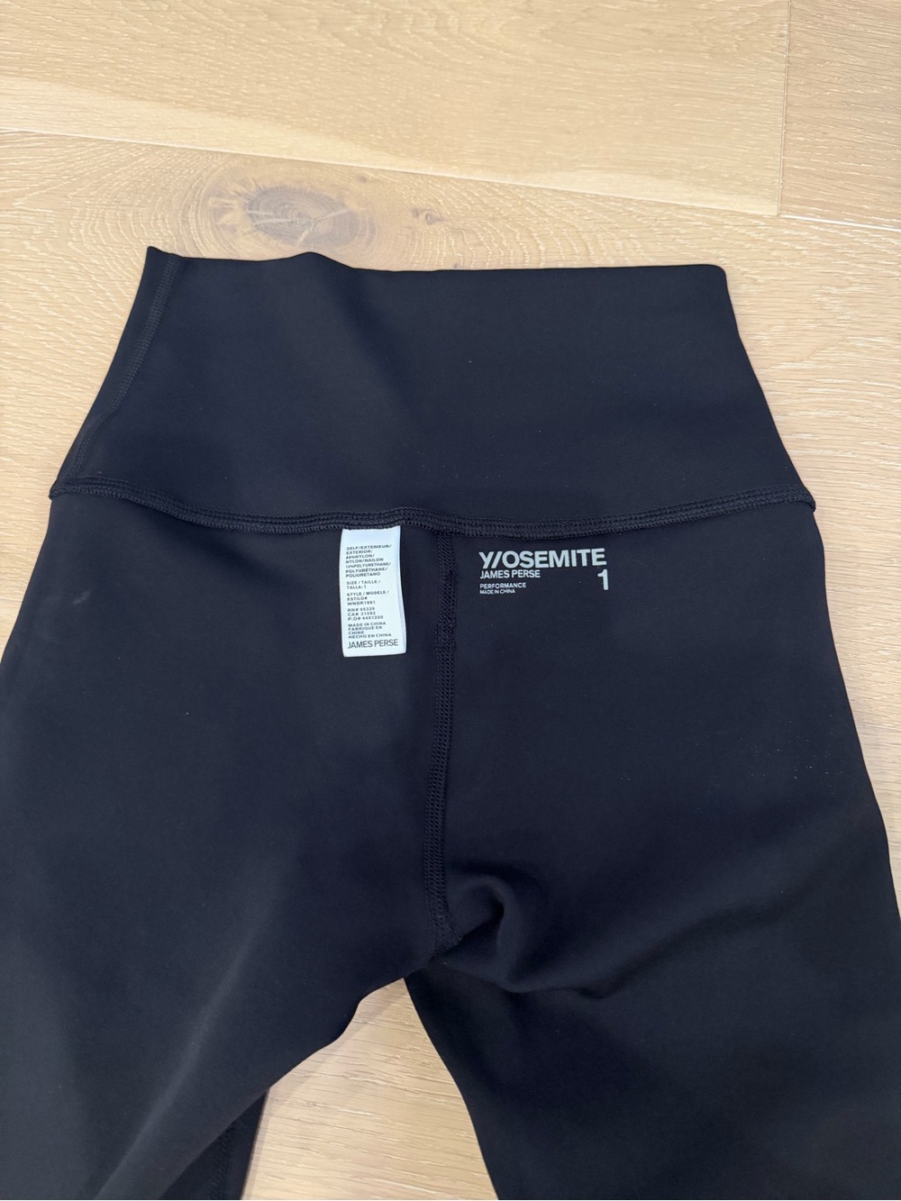 James Perse Performance Leggings Yosemite Black size 1 (s/m) - Picture 4 of 5